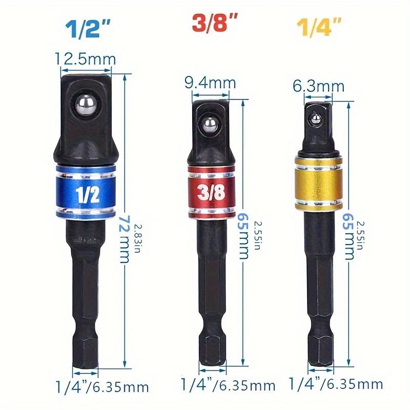 Hexagonal Quick Connector Conversion Head, Combination Pack, Power Tools