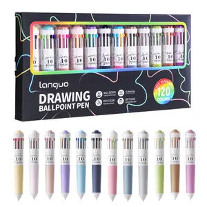 3/6 Pack Multicolor Pens, 28/60 Colors, 10-in-1 Colored Ballpoint Pen,0.8mm Fine Point Smooth Writing, Retractable Ballpoint Pens for Office School Students Gifts, Ballpoint Pen Set
