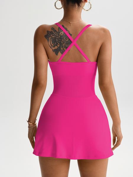 Women's Tennis Skirt with attached Shorts, Perfect for Golf & Yoga, Ideal for Sports Fitness Activities, Comfortable Design, Tennis Attire