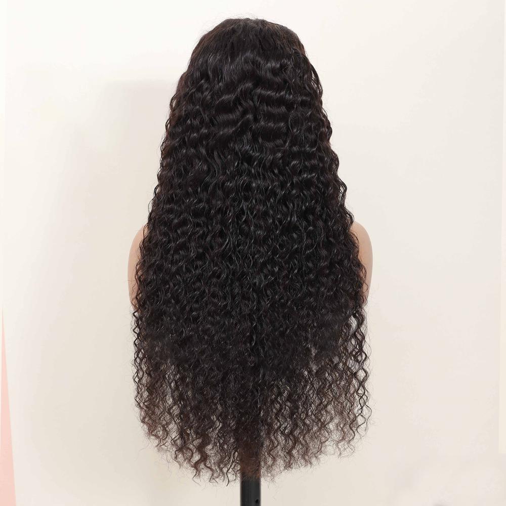 [30 inch $70.9] Imani 30 Inch 13x6 HD Transparent Lace Wig  Deep Wave Brazilian Human Hair Lace Frontal Wigs Pre Plucked 180% Density Deep Curly Affordable Wigs Human Hair Natural Looking Wig