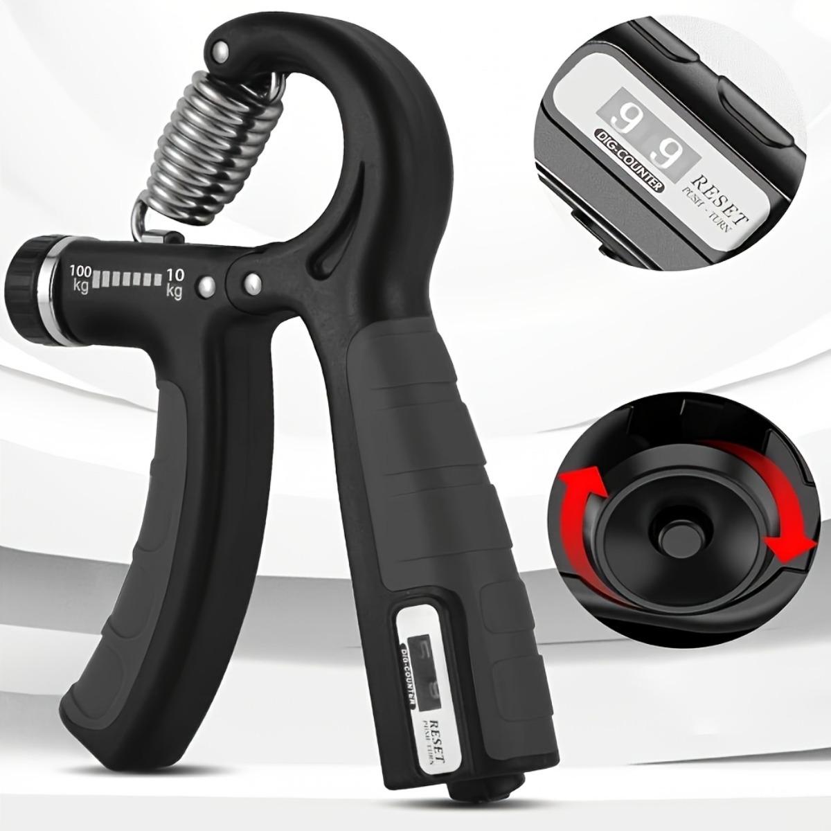 Counting Grip Strengthener - Adjustable Resistance, Ergonomic Design, Heavy-Duty Spring, Suitable for Fitness and Rehabilitation Training, Fitness Equipment
