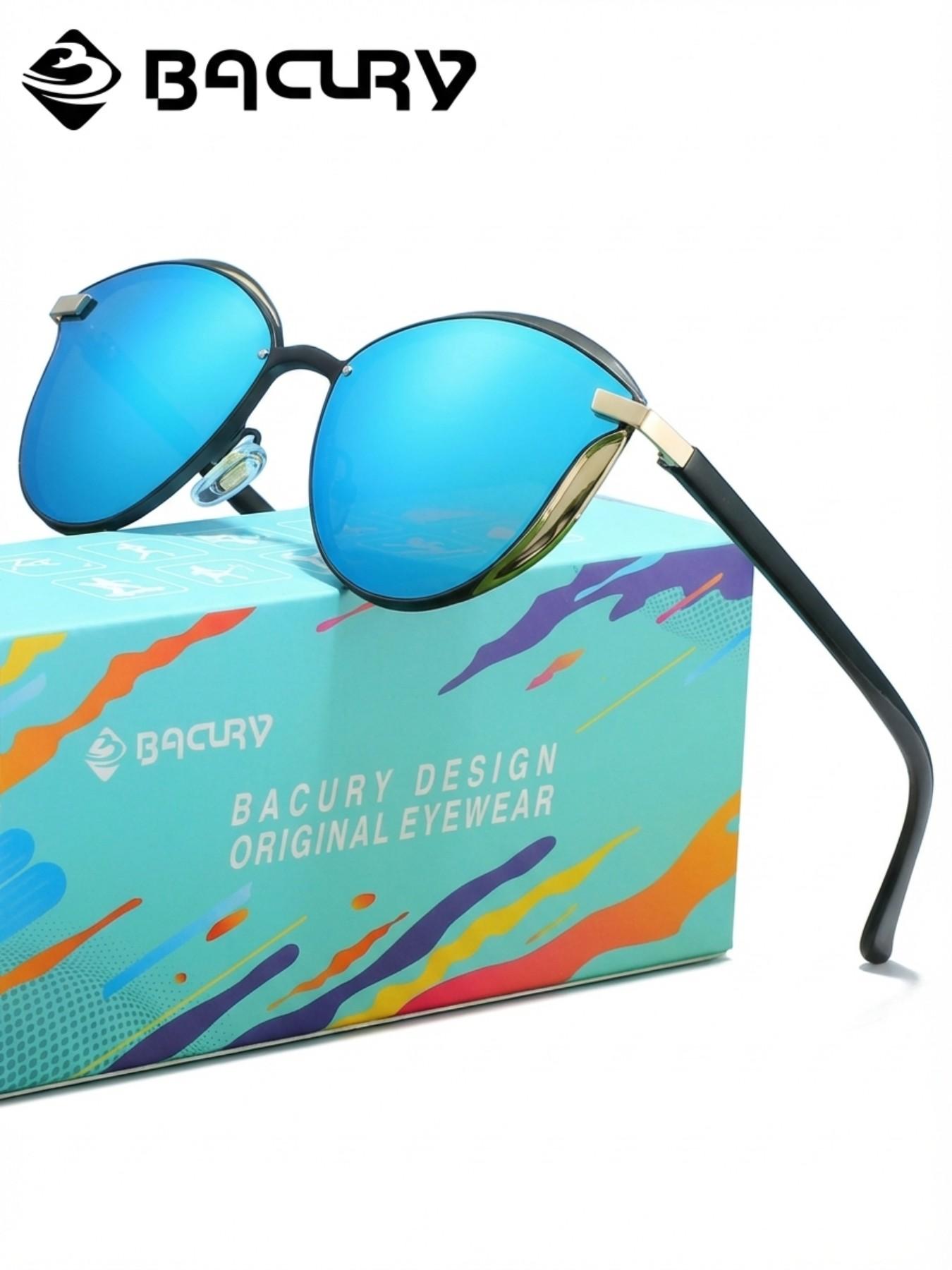 BACURY Exquisite Cat Eye Frame, Polarizing Film, Sunglasses, Versatile Beach And Seaside Vacation, Daily Travel, Windproof, Dustproof, Uv Resistant, Driving And Hiking To Reduce Glare