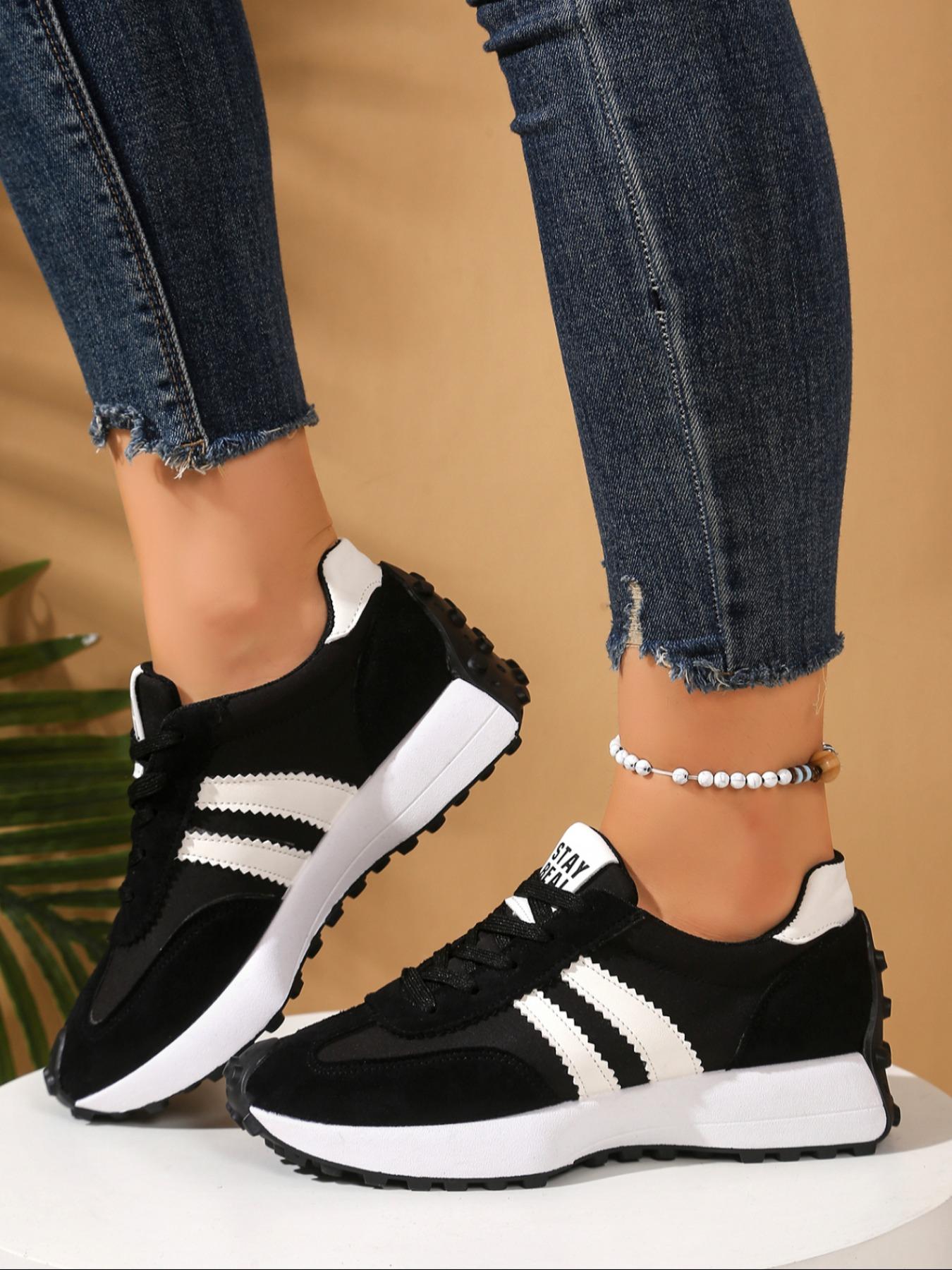 Women's Casual Sneakers, 13 Colors Available, Fashionable Walking Shoes, Comfortable Daily Wear Design, All Season Footwear, Breathable Shoes