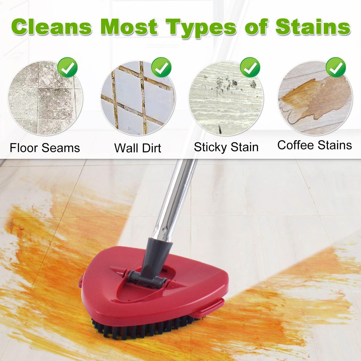 1set Spin Mop Sets with Stainless Steel Pole Base and Replacement Heads, Spin Mop Replacements, Compatible with Vileda Ocedar Easywring 1 Tank System, Efficient Deep Cleaning, Easy to Assemble, Kitchen Bathroom Cleaning Tools