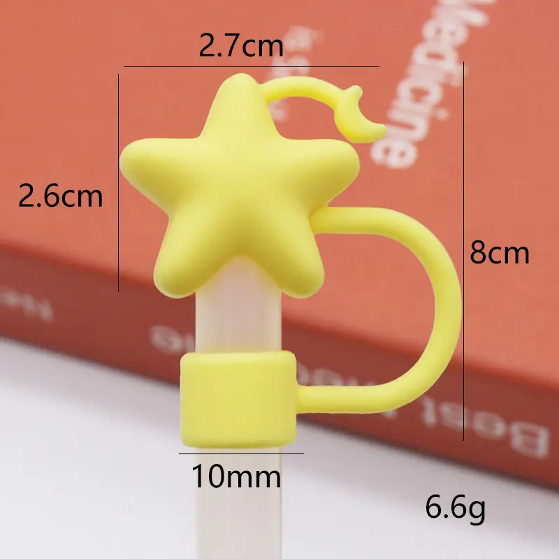 yellow star and moon 10mm