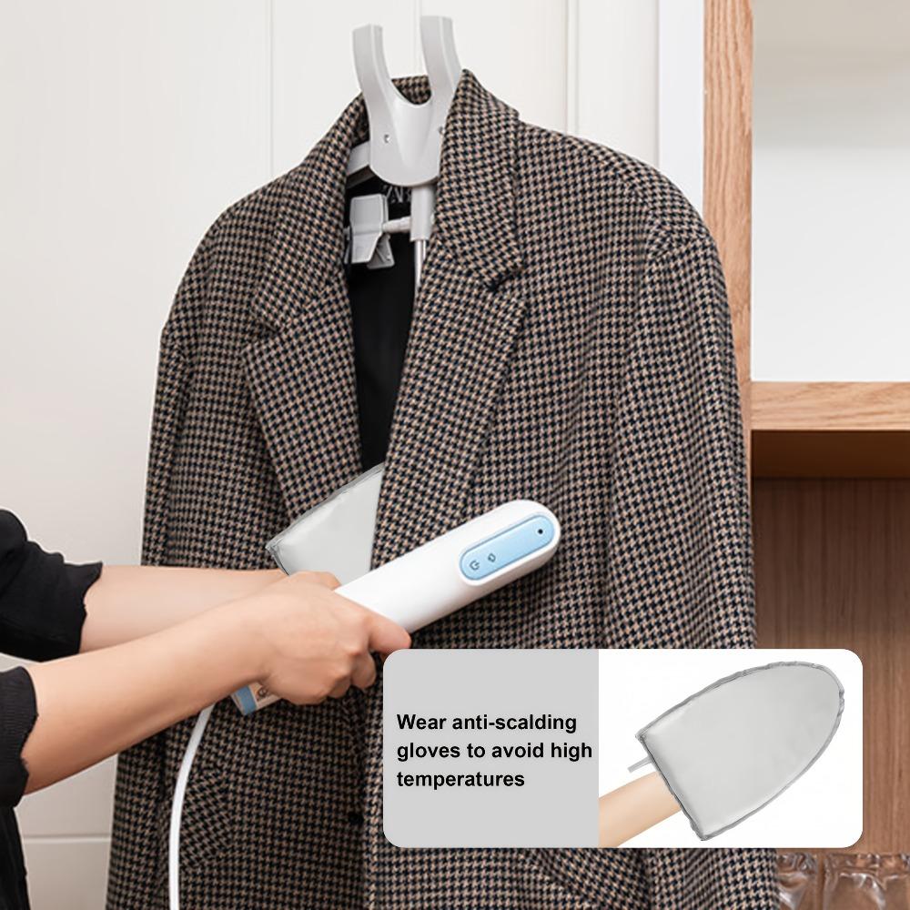 1 set includes 1 ironing hanger + 1 handheld ironing board. Retractable height adjustable, foldable for space saving and easy to carry. Thickened tube with strong load-bearing capacity, can store clothes. Suitable for home, hotel and dormitory use.