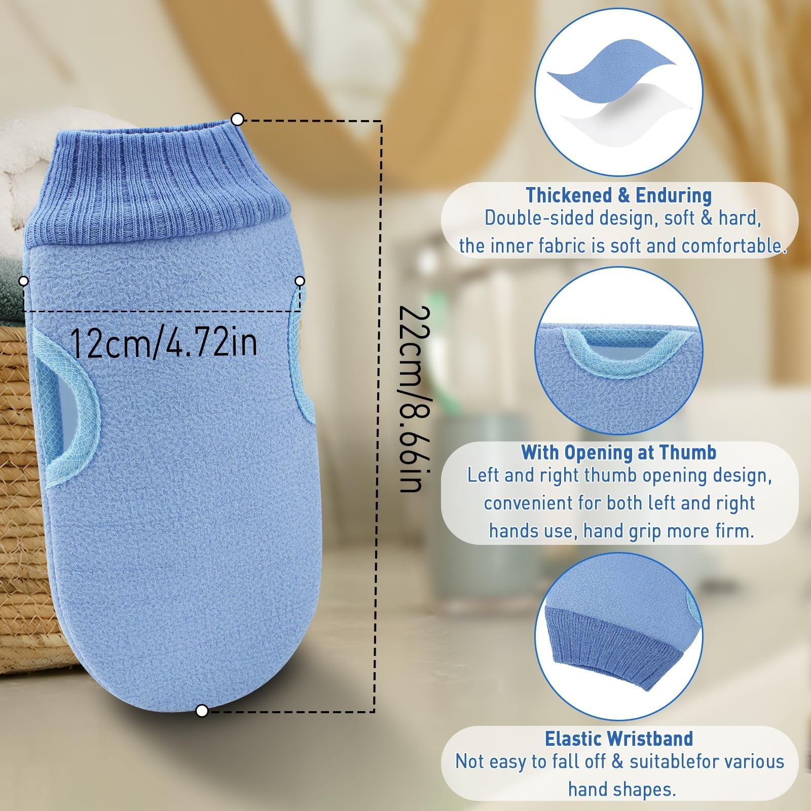 Elastic Bath Gloves for Kids & Adults, Durable Shower Towel Scrubber, Perfect for Daily Use, Ideal Gift for Family Members