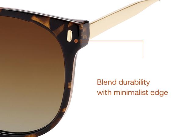 SOJOS Round Polarized Sunglasses for Women Men Oversized Trendy UV Protection Shades