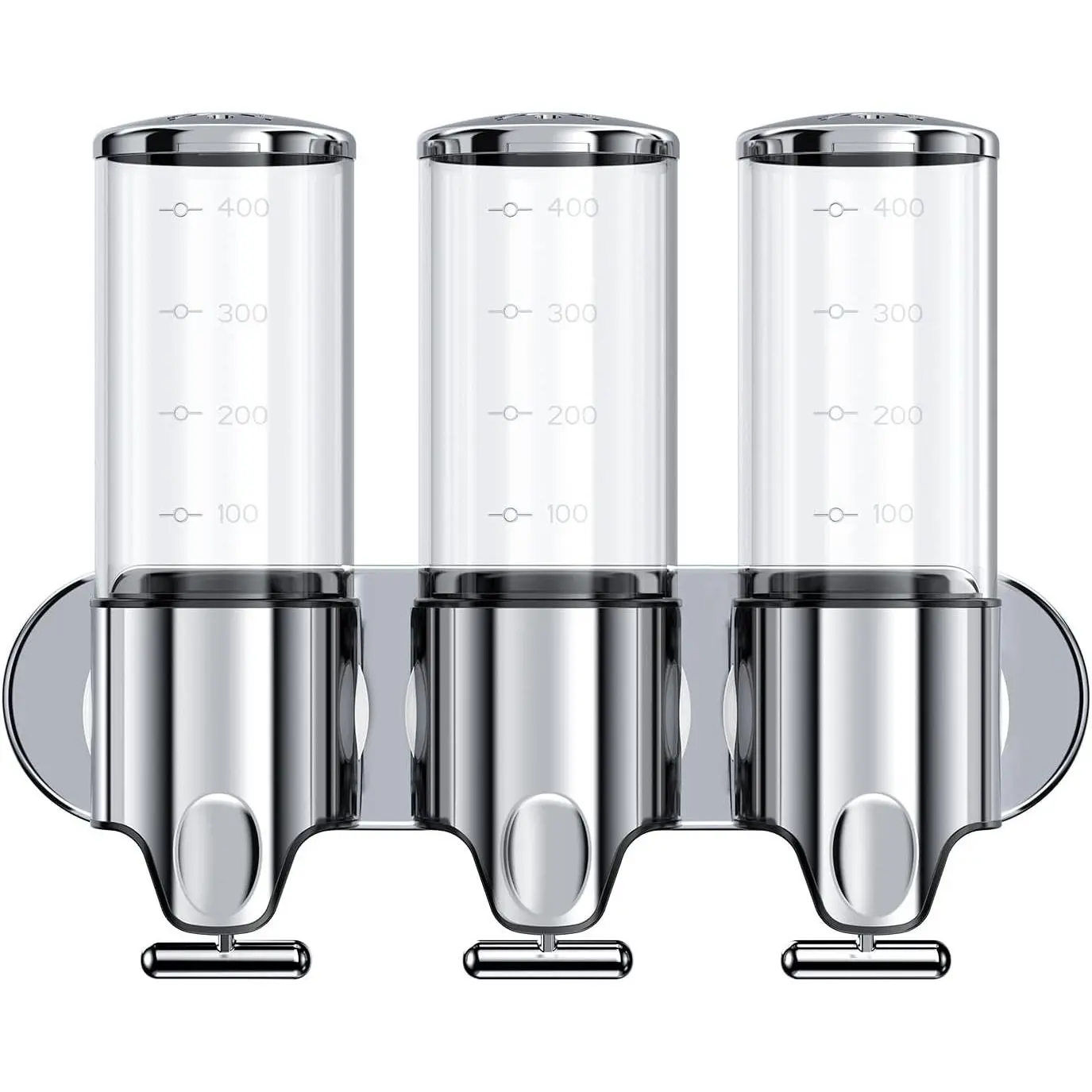 Shower Soap Dispenser,Shampoo and Conditioner Dispenser | Shower Dispenser 3 Chamber No Drill,Wall Mounted Refillable Bottles,Shower Accessories for Bathroom,RV&Hotel,16.9 oz 3 in 1