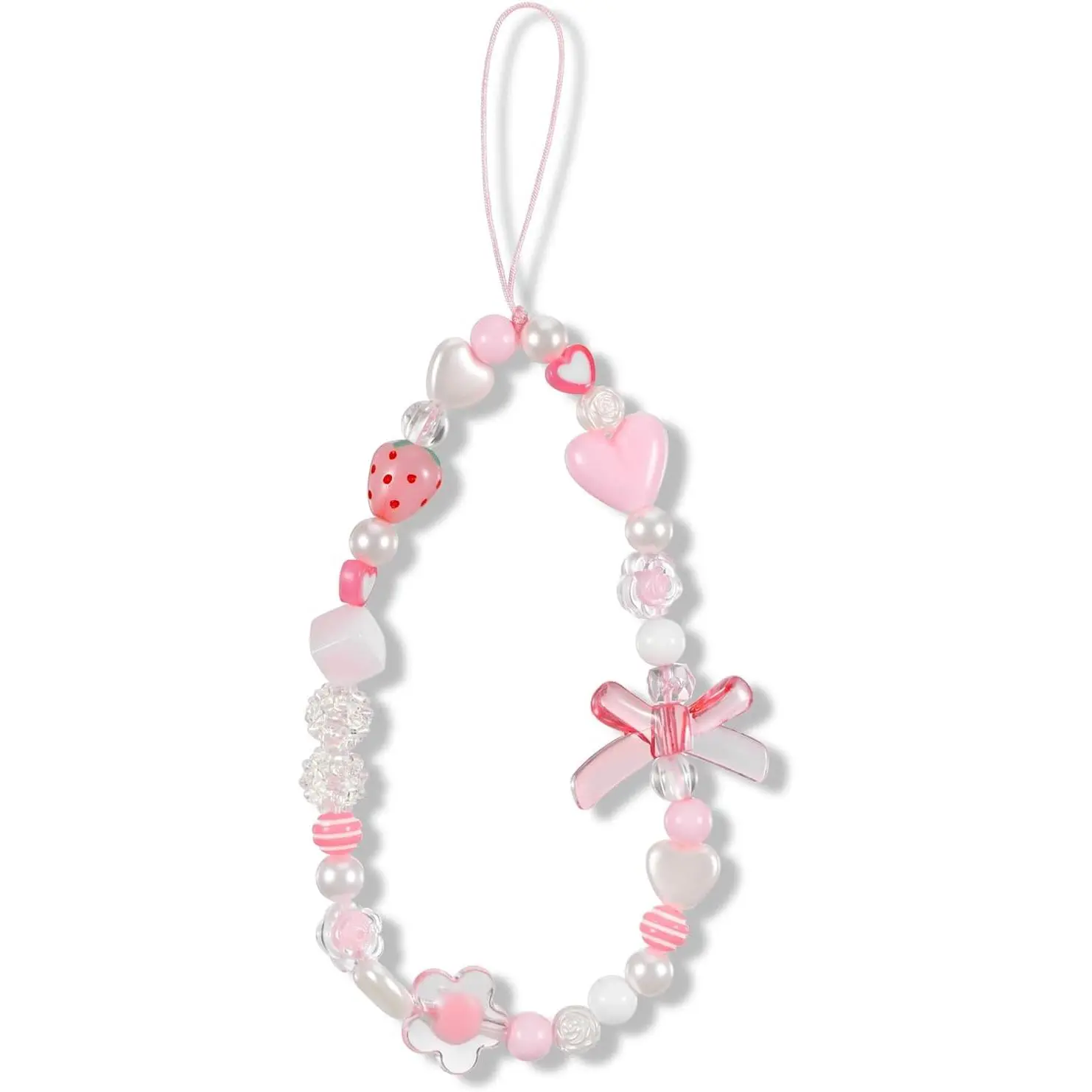 Beaded Phone Chain Phone Strap Cute Camera Strap Wrist Beaded Phone Chain Phone Strap Cute Camera Strap Wrist