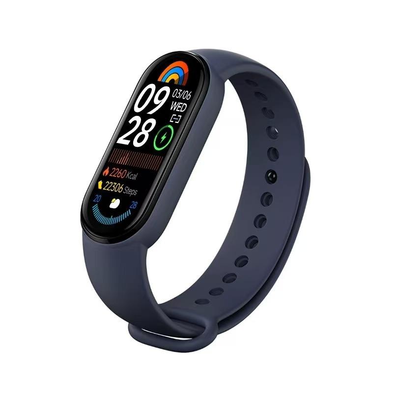 M9 Smart Bracelet - Silicone Fitness Watch for Running Workouts, with Sleep Monitoring, Information Reminders, Blood Oxygen, Heart Rate & Blood Pressure Detection, Phone Notifications, Activity Recording