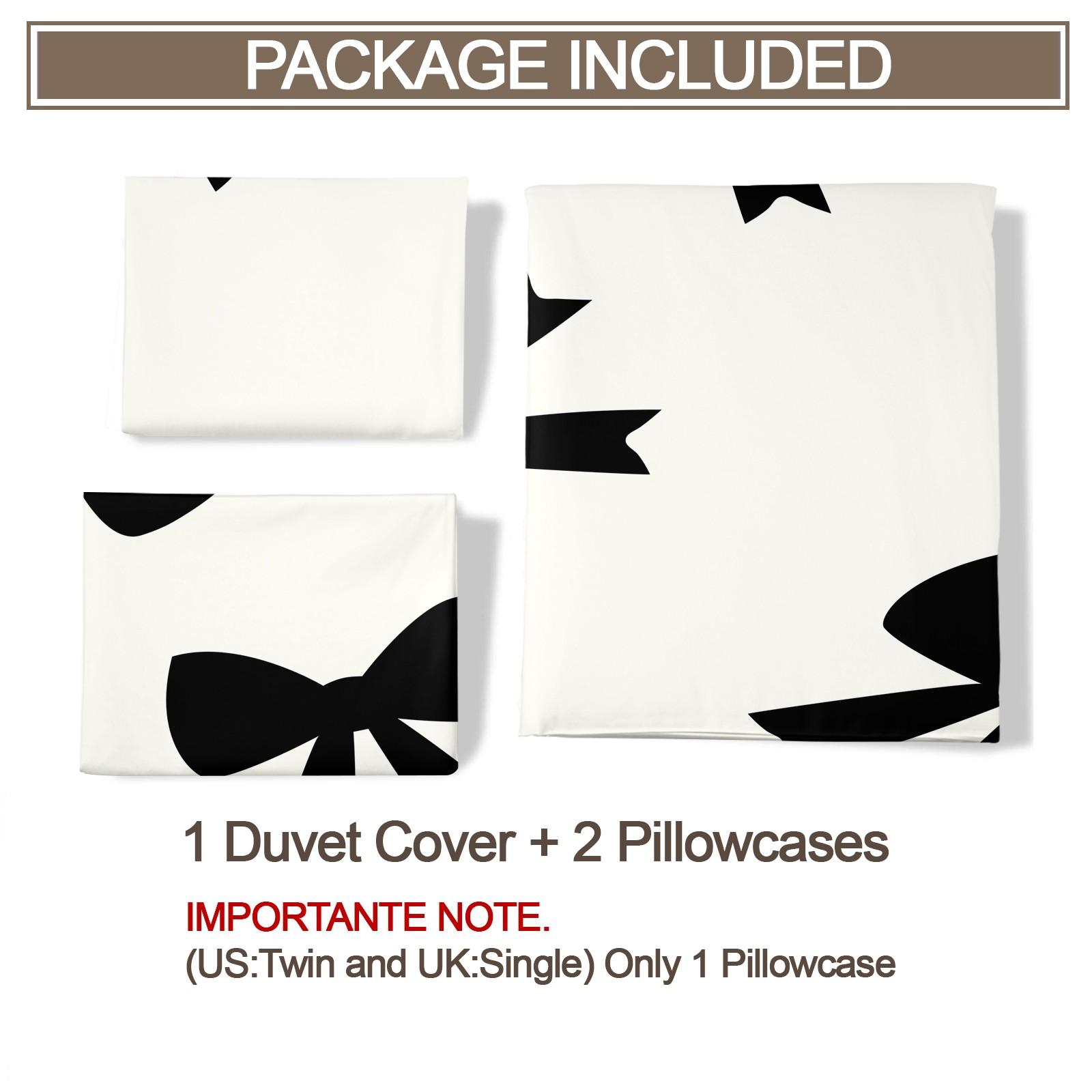2/3 Pcs Cute Bowknot Duvet Cover Set, Pastel Ribbon Bedding Set for Girls Bedroom, Elegant Warm Gift for Women, Filling Not Included