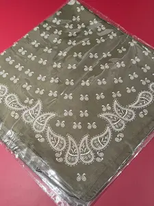 1pc Paisley Floral Printed Bohemian Style Bandana, Women's Faux Silk Head Scarf, Fashion Accessory For Spring/Summer, Versatile For Daily Decoration For Dress