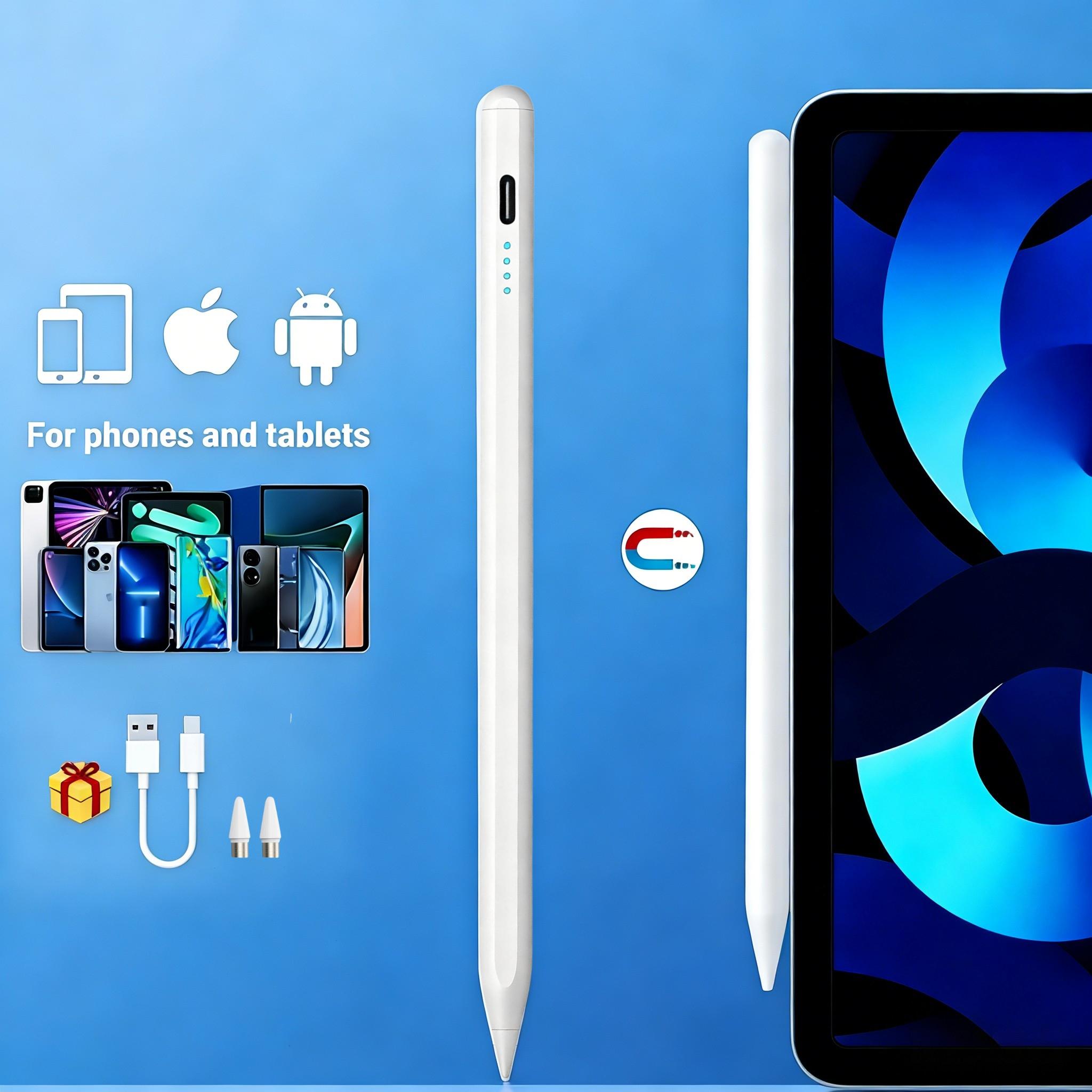 Universal Touch Pen Compatible with iOS Android Tablets Phones, Multi-Colored Tips, Capacitive Stylus Touch Pen for Drawing Writing