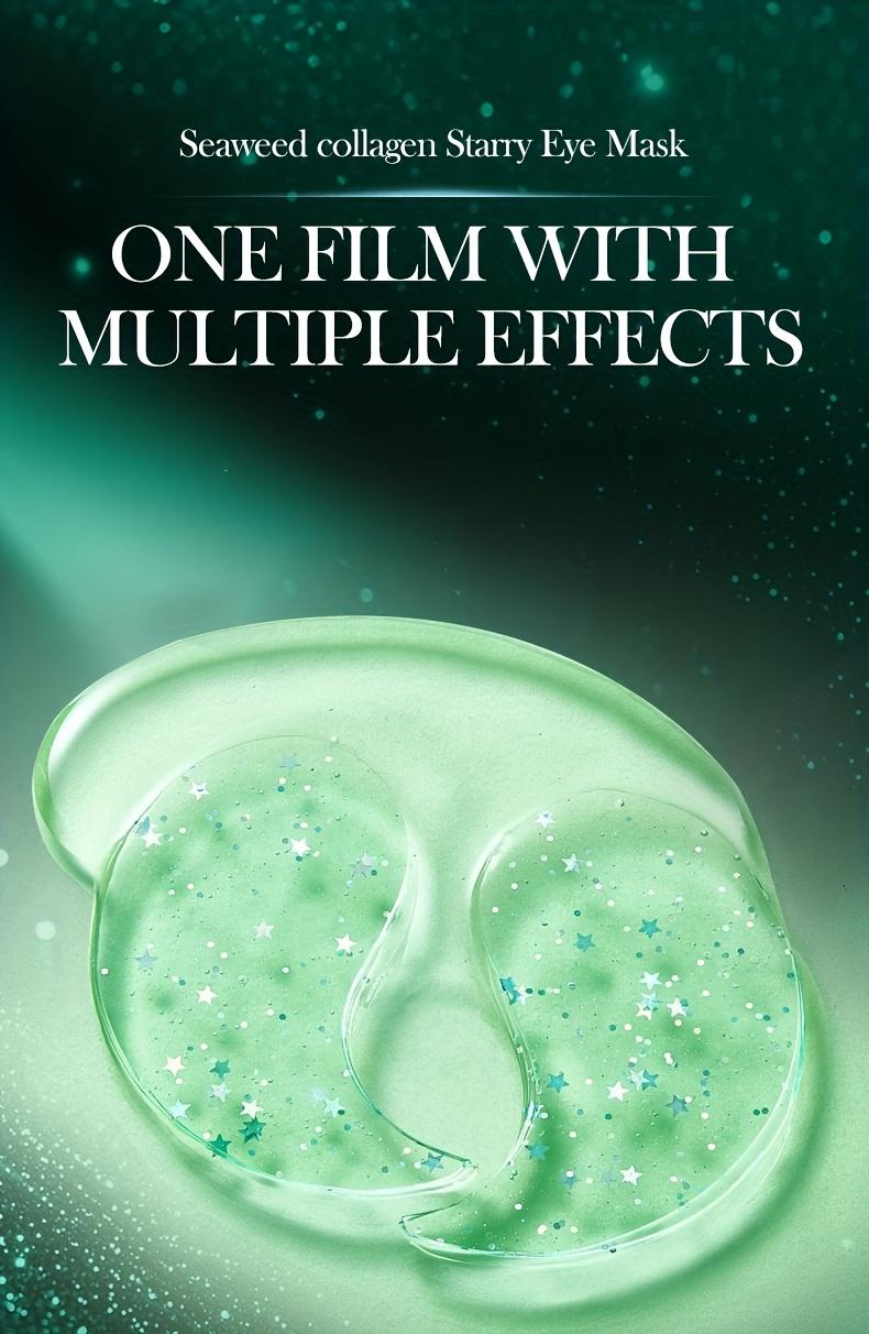 60pcs SADOER Collagen Gel Eye Mask for Dark Circles & Wrinkles - Seaweed Collagen Star-Shaped Patches, Sensitive Beige ('s Use), Hydrating Gel Patch to & Eye Wrinkles, Gel-Based Under-Eye