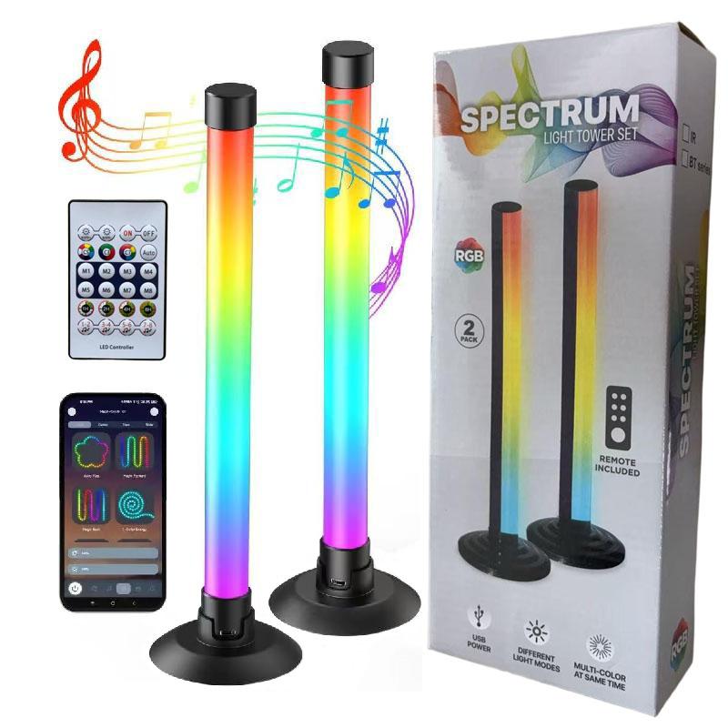 Smart RGB Gaming Ambient Light, Remote Control & USB Interface, APP Controlled, Tabletop Rhythm LED Lamp, Living Room Music Colorful Floor Lamp