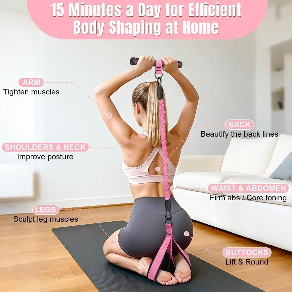 Multi-Functional Pedal Resistance Training Set with Pedal Straps & Foam Handle - Full Body Toning - Perfect for Living Room, Bedroom & Bed Workouts, Must-Have for Home Fitness, Fitness Training Band, Exercise Equipment