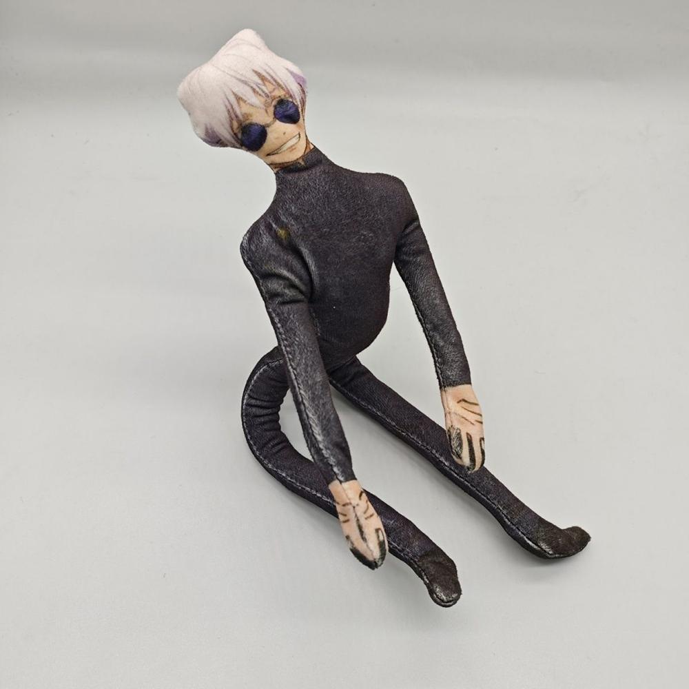 Anime Jujutsu Gojo Satoru Itadori Yuji Cosplay Keychain Plush Cotton Doll Slender Twistable Shape Room Abstract Decoration