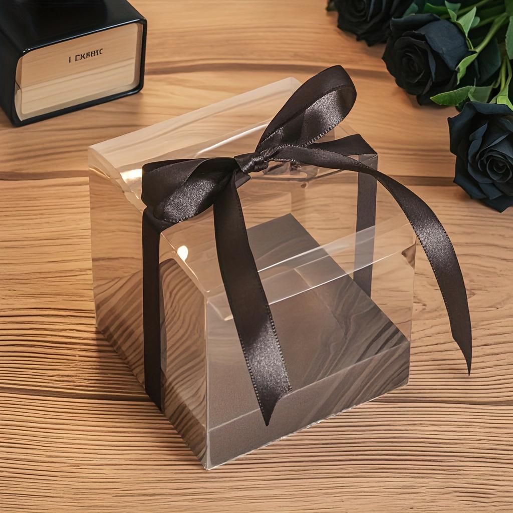 Gift for Her/Him 30pcs-Folding Clear Plastic Packaging Box, Suitable for Christmas Gift Box, Christmas Decoration, Wedding Decoration, Party Gifts, Birthday Decoration And Gift Display
