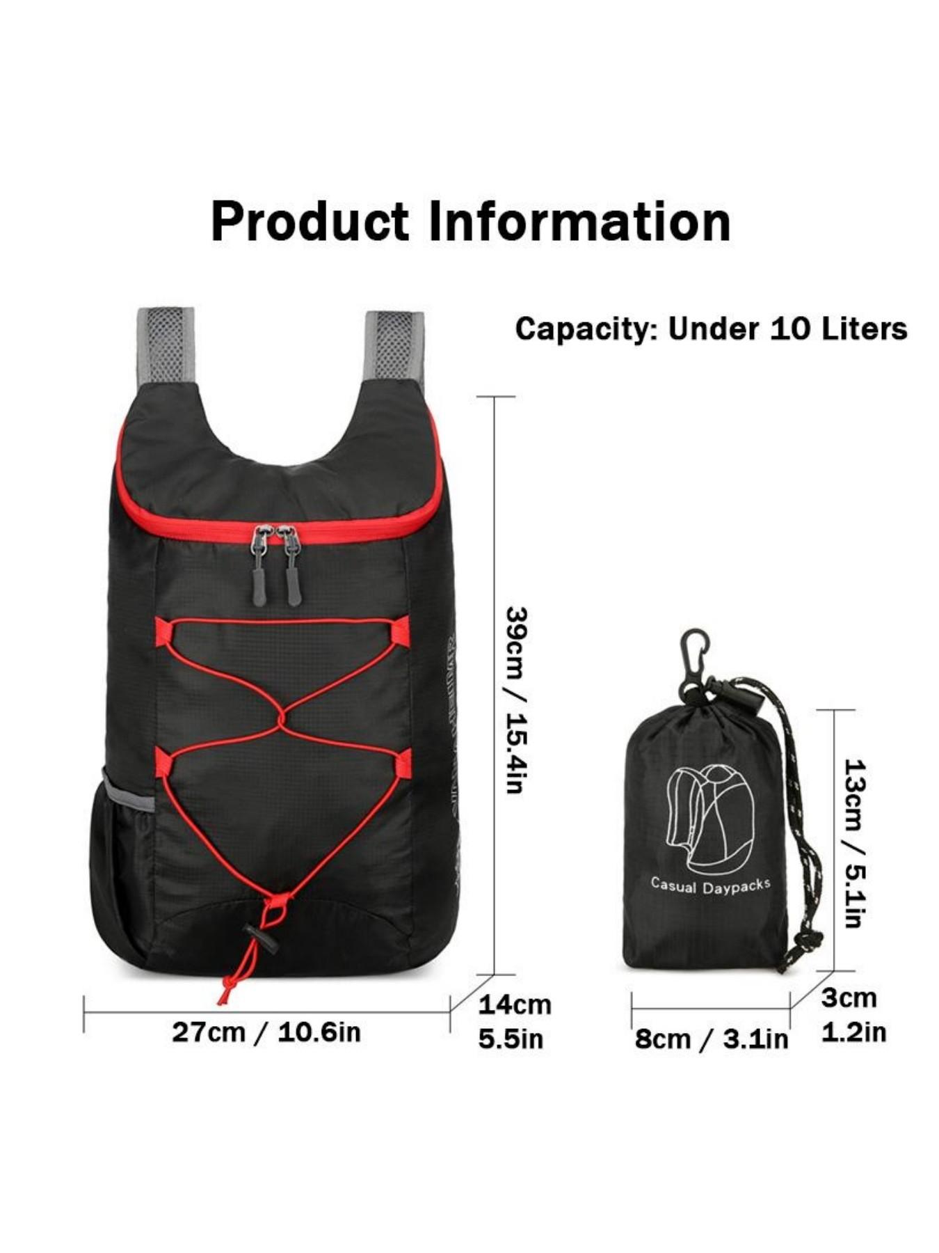 Large Capacity Mountain Bike Riding Backpack, Multifunctional Foldable Storage Bag, Lightweight Waterproof Polyester Sports Shoulder Bag, Hiking Camping Outdoor Travel Backpack, Perfect Gift