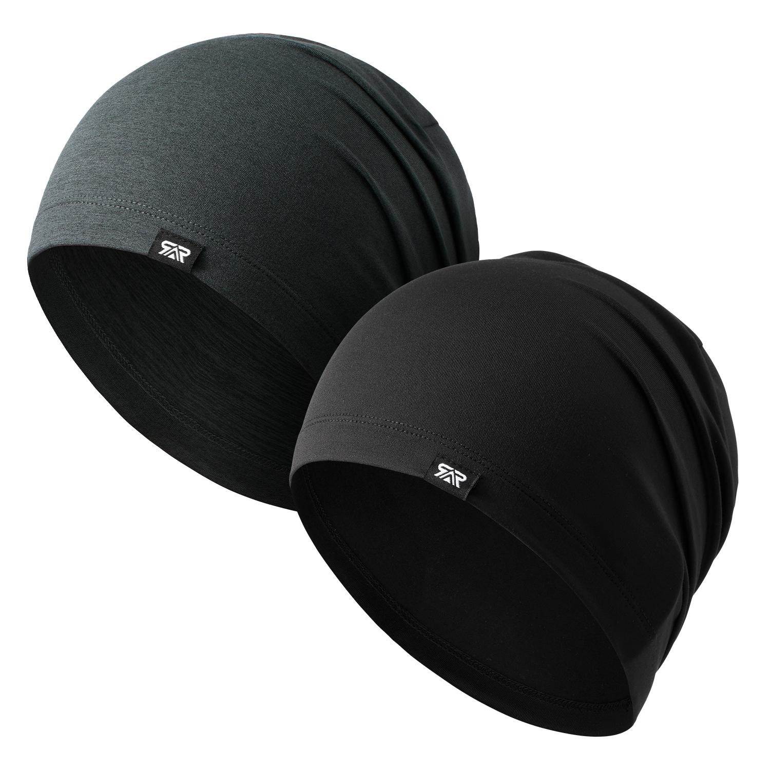 1/2/3 Pack Versatile Beanie Hats, Ear Protection Warm Cold Weather Caps, Breathable Polyester, Outdoor Running Fitness Sports Windproof Headwear, Unisex Soft Slouchy Beanie - Stay Dry Breathable for Running Gym Sleeping Commuting Daily Use