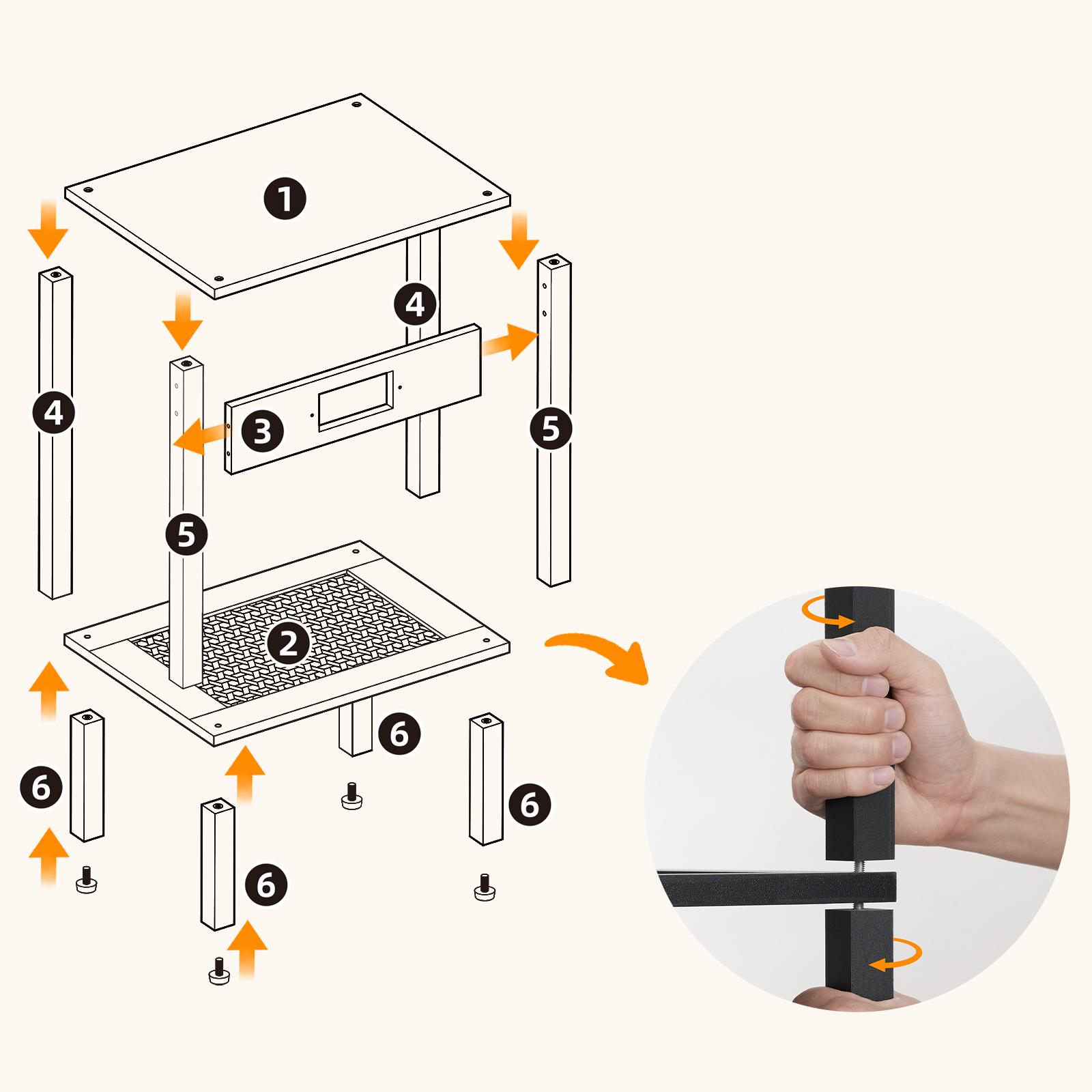 HOOBRO Side Table with Charging Station, End Table with USB Ports and Outlet, Nightstand with Storage Shelf, Faux Rattan Style, for Living Room HOOBRO Side Table with Charging Station, End Table with USB Ports and Outlet, Nightstand with Storage Shelf, Faux Rattan Style, for Living Room