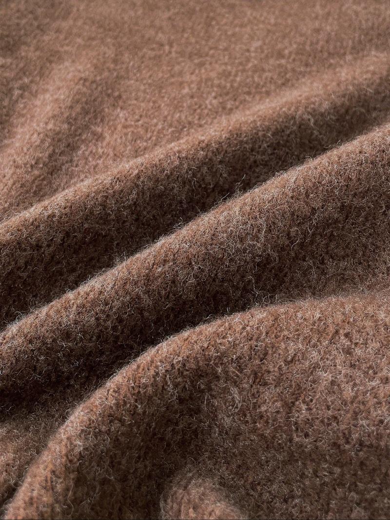 Women's Casual Fashion Round Neck Sweater Top, Animal Print Fitted Pullover for Fall & Winter, Christmas Party, Comfortable Gift