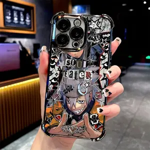 Japanese Manga SOUL EATER Phone Case for iPhone 17, 16e, 16, 15, 14, 13, 12, 11, Mini, Pro Max Air X XR XSMAX 8, 7 Plus & Samsung Galaxy S25 Ultra S24 S23 S22 S21 Plus Anti-Drop Transparent Soft Back Cover Anime Protection Smartphone Casing