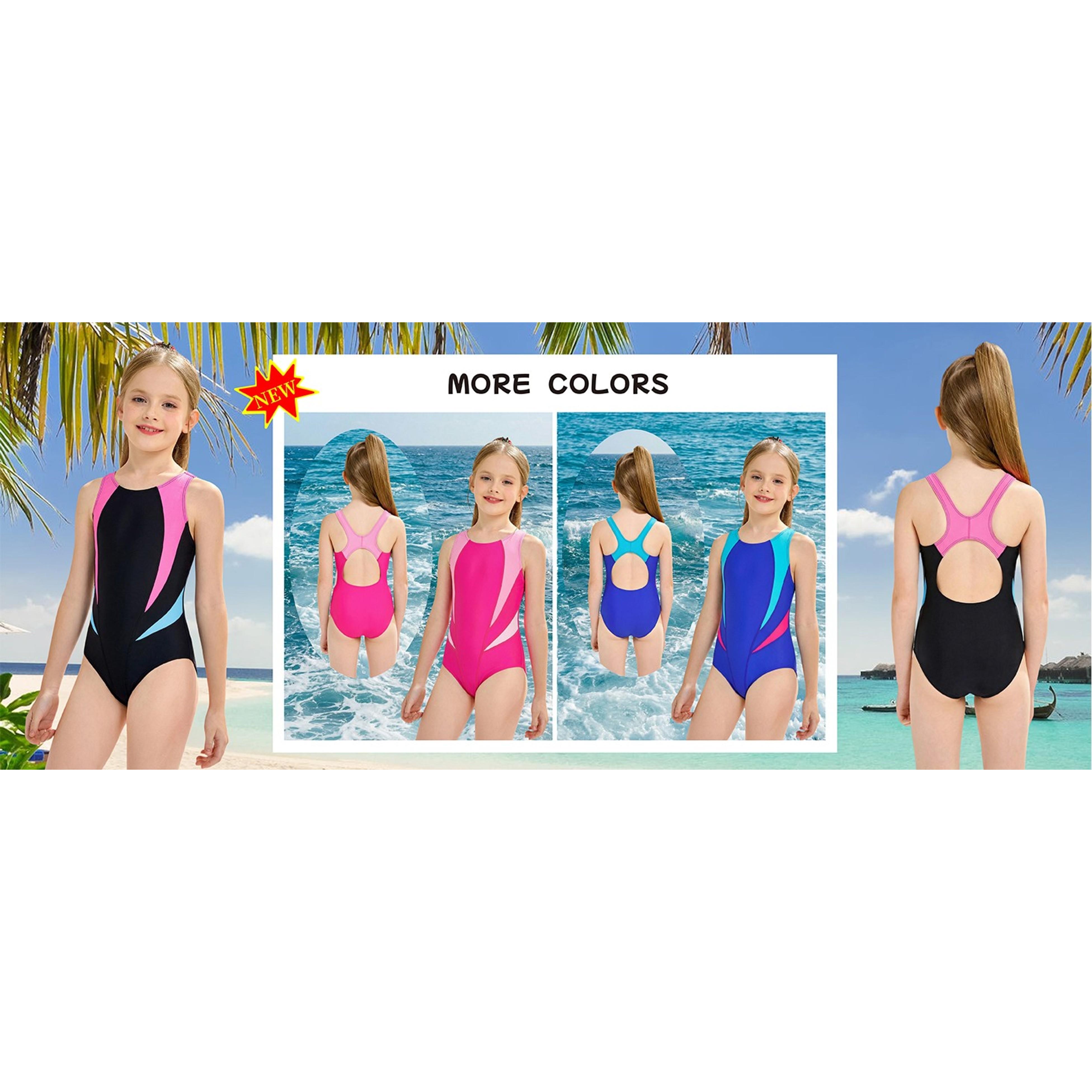 Girls' One Piece Swimsuit Athletic Girls Bathing Suits, Competition Girl Swimsuits Size 6-16 Years Girls' One Piece Swimsuit Athletic Girls Bathing Suits, Competition Girl Swimsuits Size 6-16 Years