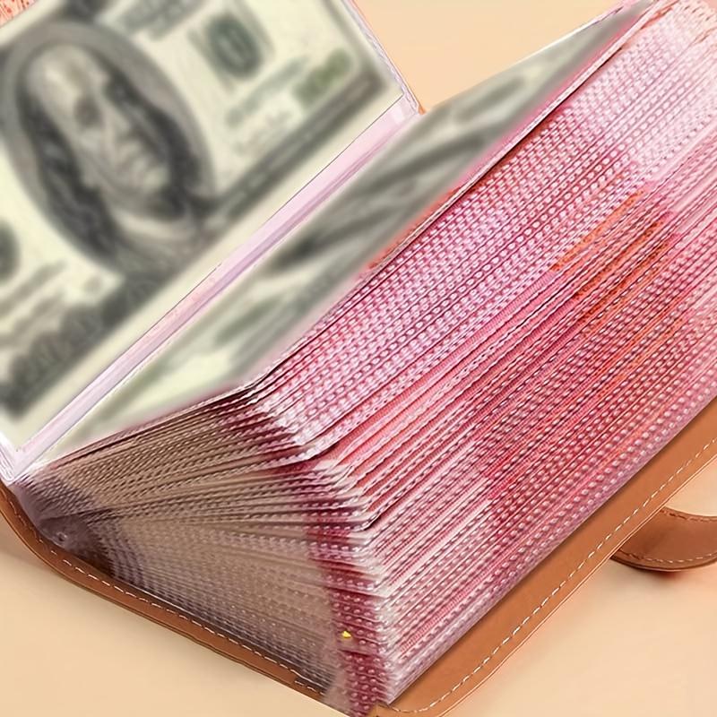 Large-capacity money-saving album, holds up to 100 banknotes. Suitable for storing banknotes, stamps, commemorative banknotes. Bright colors, snap-button design. Ideal for Easter, Mother's Day and birthday gifts.