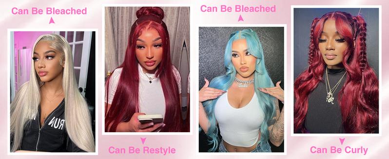Tuneful 180% Density 99j Burgundy HD Transparent Lace Frontal Wigs Hair 99J 13x6 Straight Hair Wig Wine Red Colored Hair Wig 99j Wig for Black Women