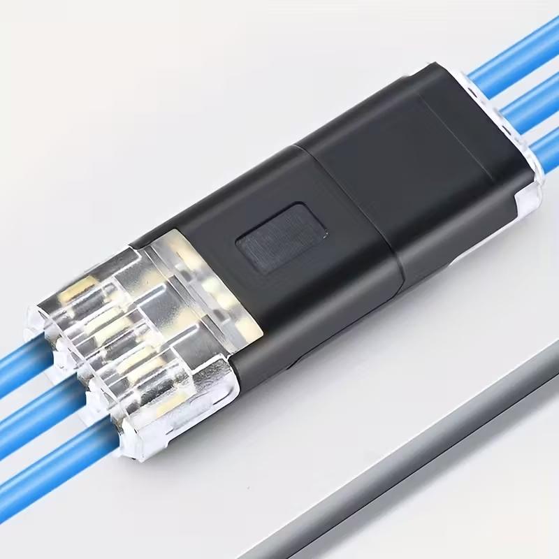 3-way Wire Connector, Quick Connect Terminal Block, Compact Wire Conductor Connector, No Wire-stripping Required Connector, Durable Reliable, Universal Connector, Wiring, Insulation