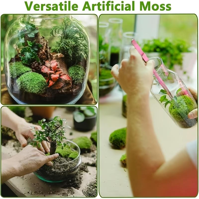 Outdoor simulated green plants 148g coverage area [about 19.68 inches/43.30 inches] Large artificial moss pad - for indoor/outdoor decoration, DIY, glass containers, flower pots and landscaping, tabletop potted landscaping, easy to install and maintain