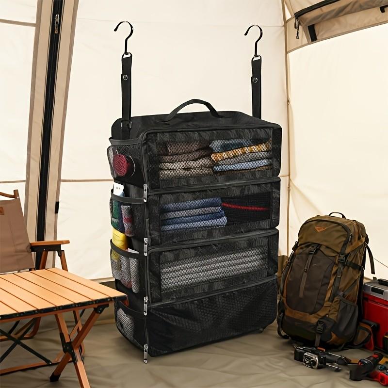 Large Capacity Handheld Storage Bag, Multi-Functional Portable Hanging Travel Rack, Foldable Clothes Organizer, Ideal for Luggage Sorting