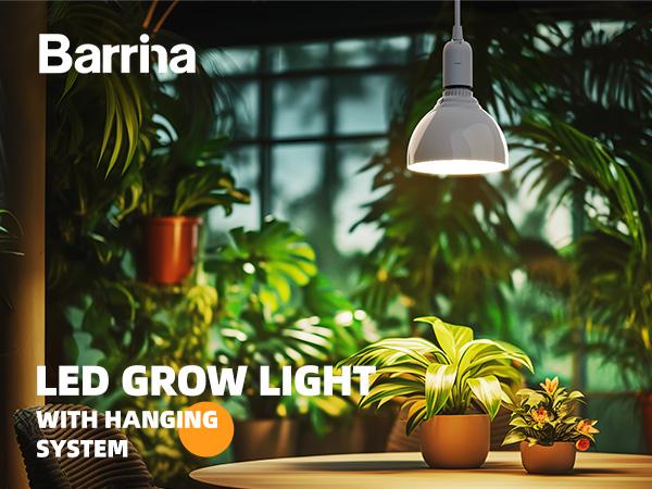 Barrina Hanging Grow Lights, 25W Full Spectrum, with Timer and 16.4FT Power Cord