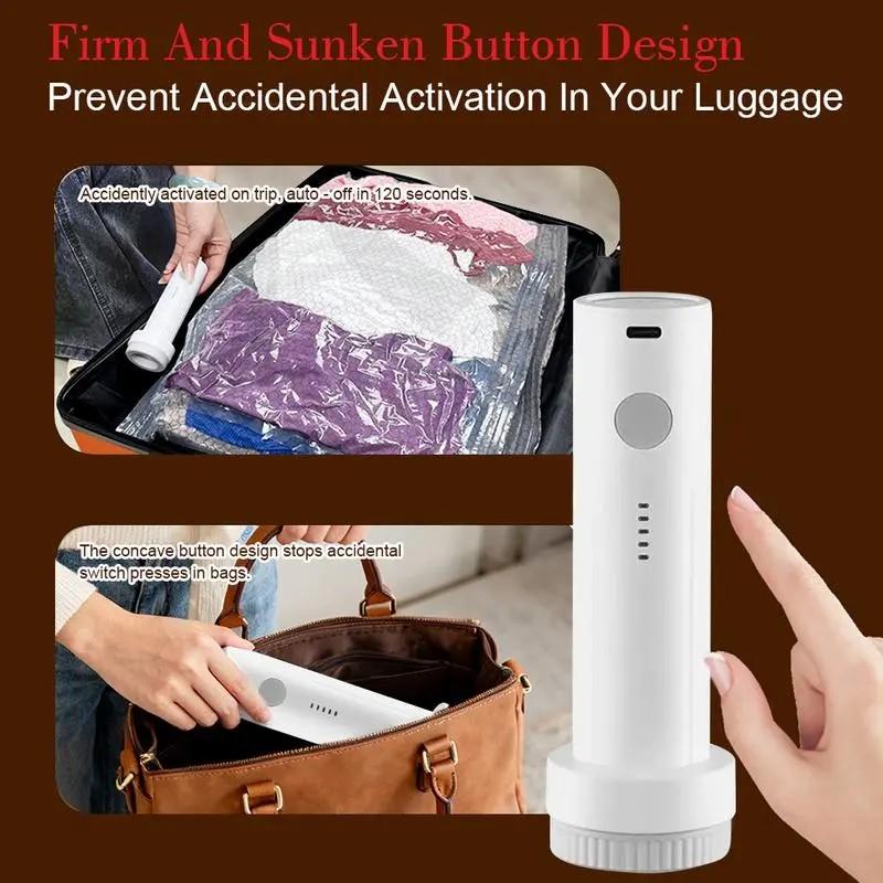 6/9/12/15 Pcs Vacuum Compression Storage Bags with Rechargeable Electric Air Pump, 3 Sizes Waterproof Reusable Sealing Storage Bags, 140L/Min Powerful Air Removal, Space Saver for Suitcase & Home Storage, Ideal for Holiday & Housewarming Gifts