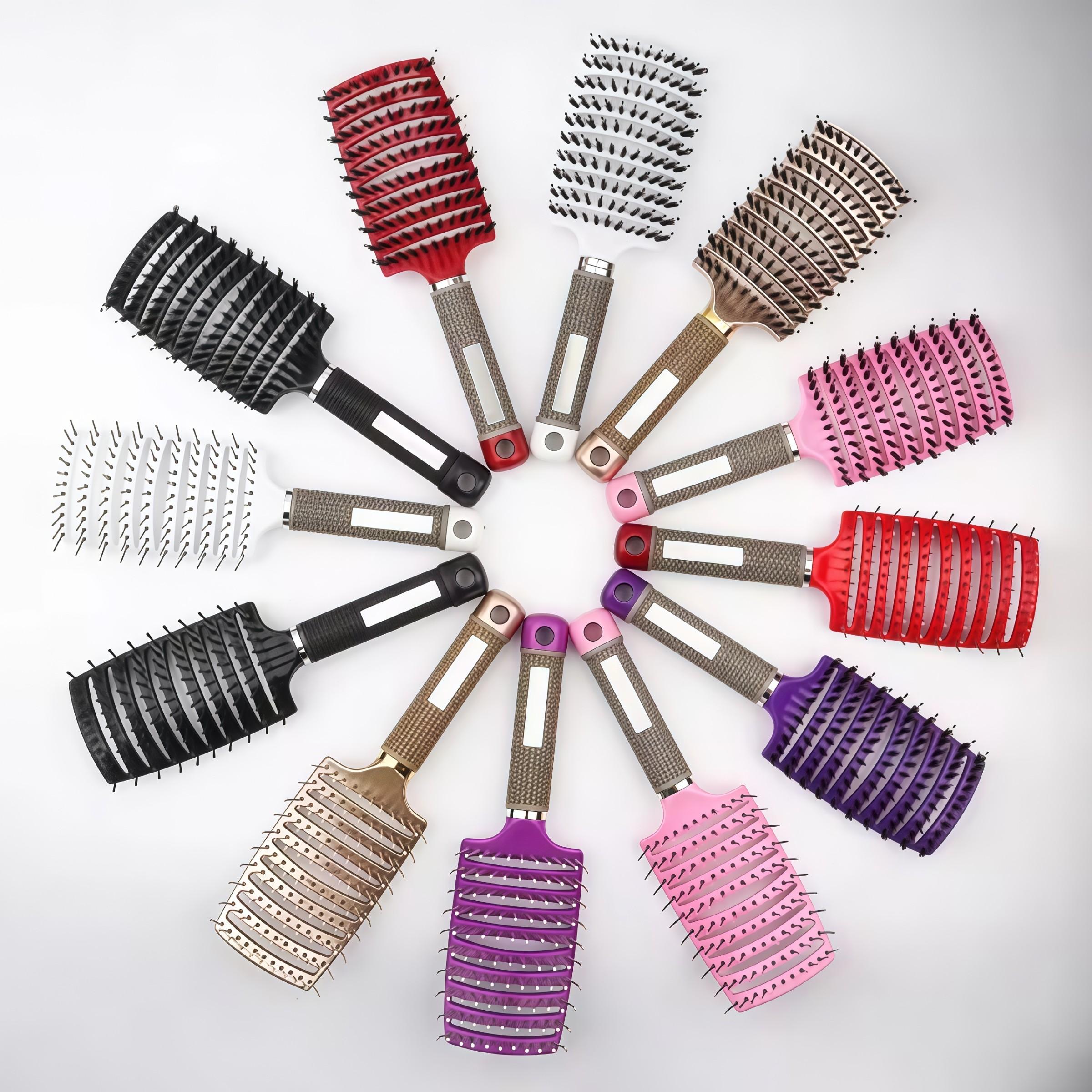 Professional Salon Hairdressing Comb, Scalp Massage, Wet Curly Detangle, Hair Brush for Barber Styling Tools, Single Item