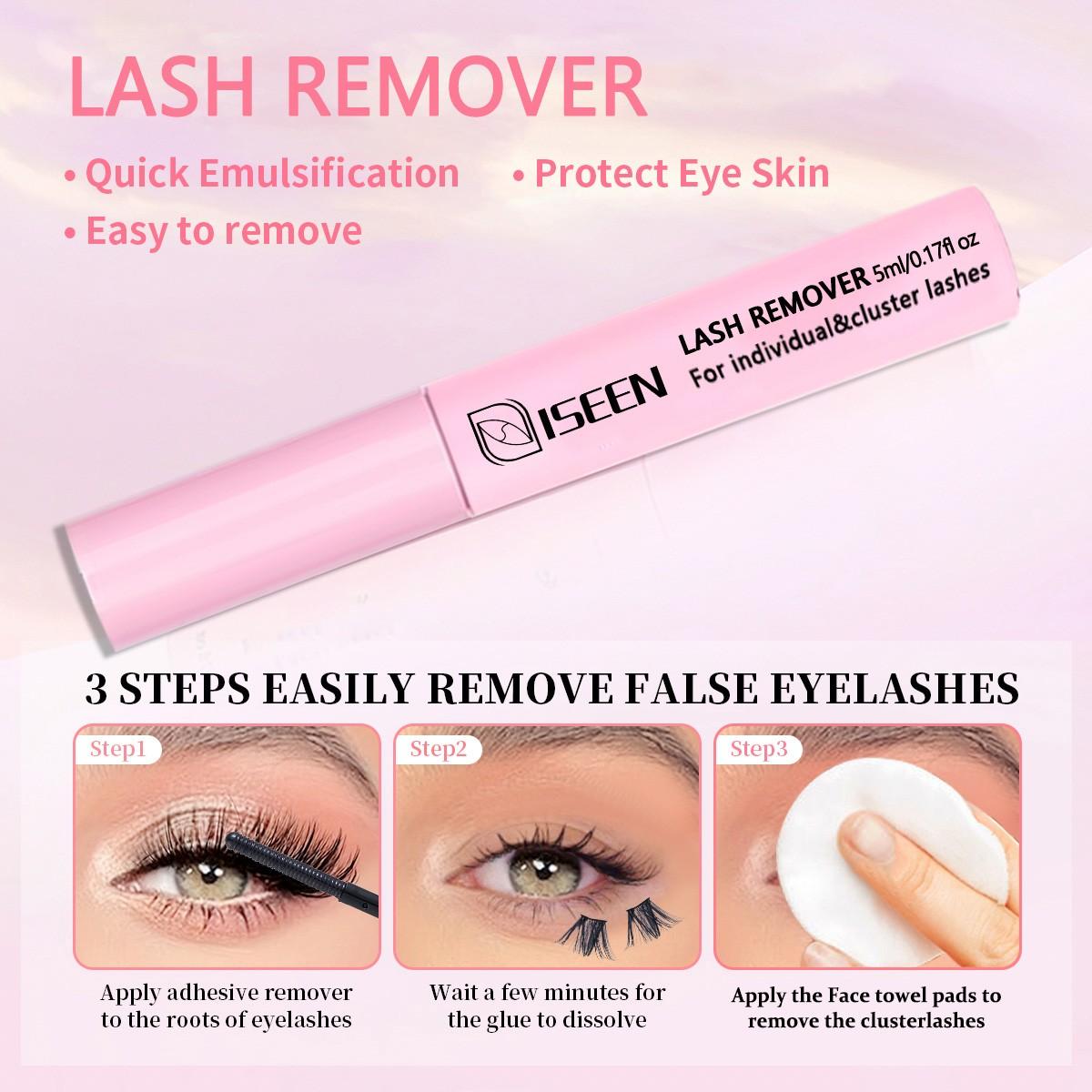 Lash Remover For Cluster Lashes  Remover For Lash Extensions At Home Lash Clusters DIY Eyelash Extension Remover DIY Lash Extension Remover Adhesive