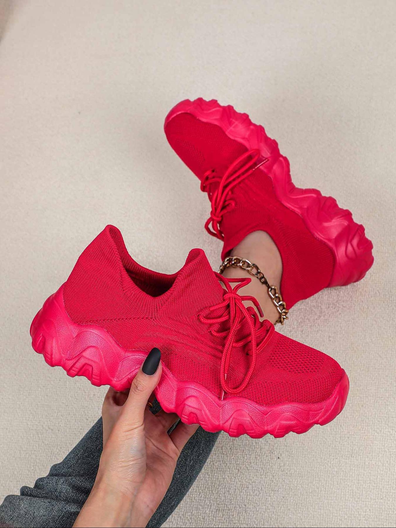 Women's Street Trend Air Sole Low Top Sneakers, Casual Comfortable Breathable Sports Running Shoes, Trendy All-match Chunky Sneakers for Daily Wear