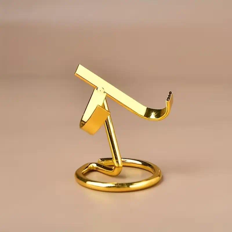 Crystal Mineral Specimen Display Stand, Metal Base, Simple Style Crystal Ball Holder, Desktop Decoration, Home Decor Accessory, Adjustable Shelf Rack