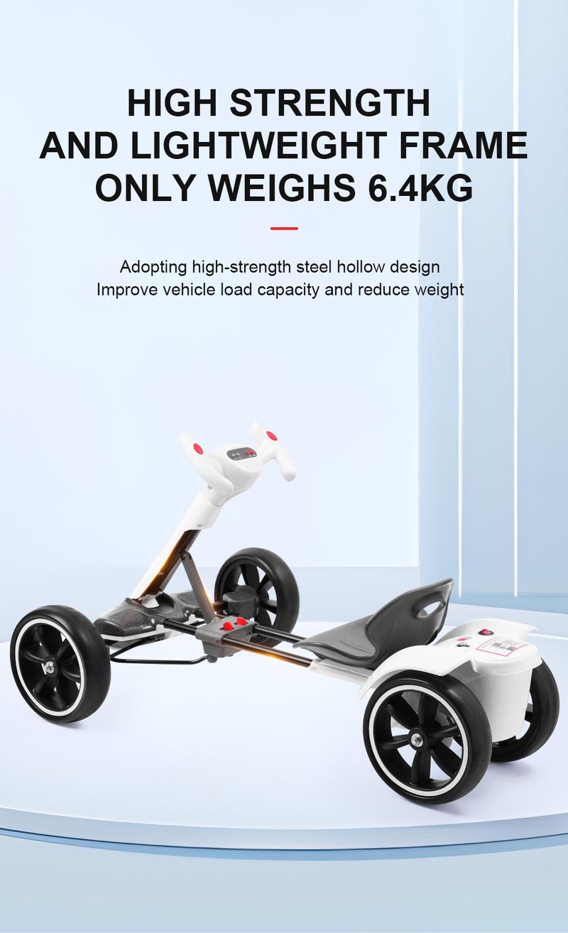 Electric Go Kart for Dual Motor , Ride-On Toy with Remote Control for Boys & Girls Fun Outdoor/Indoor Play Toy