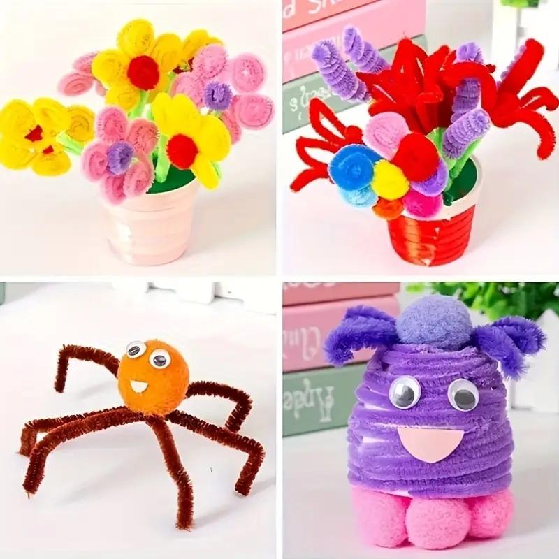 100pcs Multi-Color Classic Macaron Twist Rods, DIY Handmade Wool Straws, Easter Bunny, Perfect for Crafts and Flower Arrangements