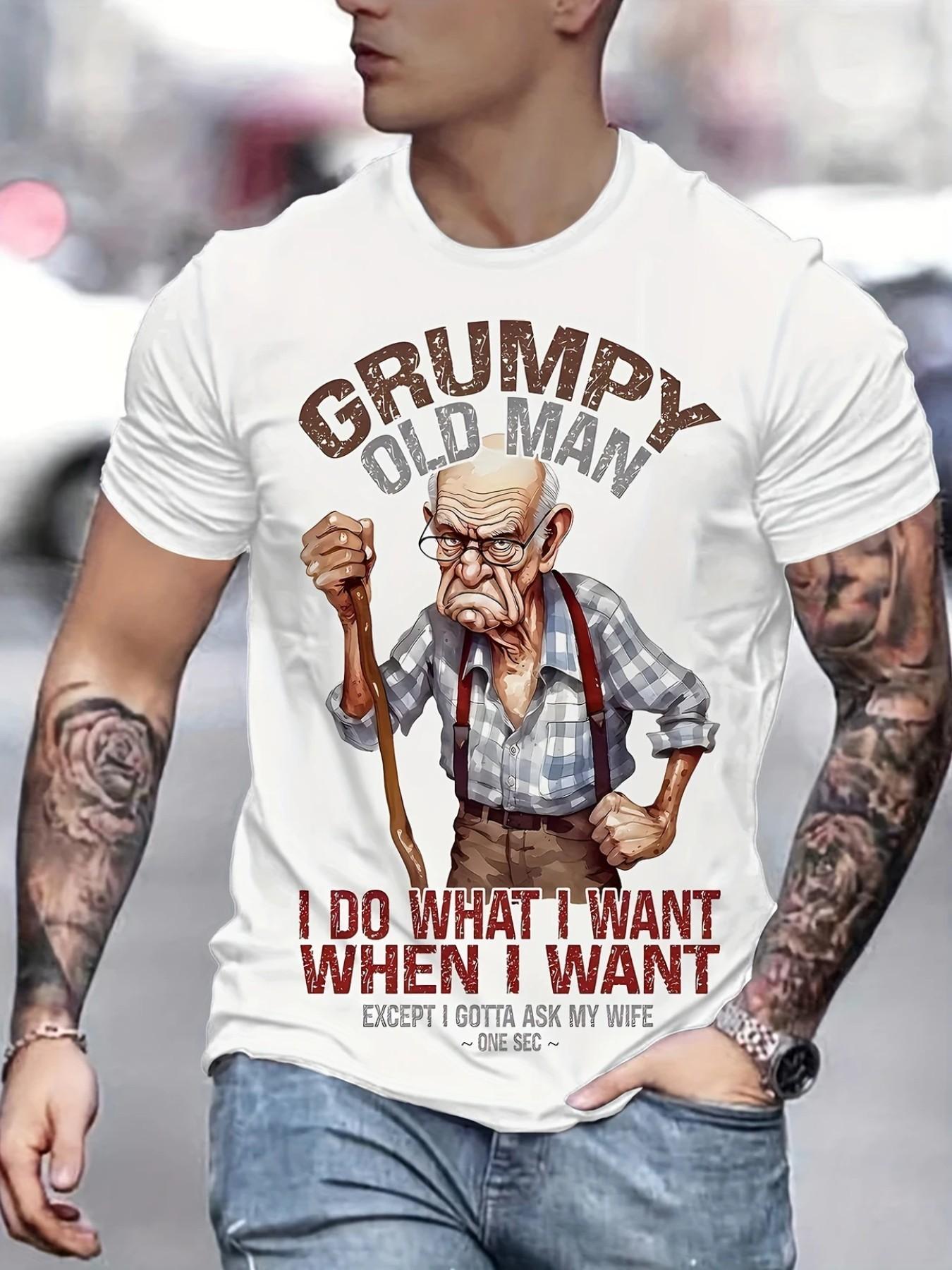 New Summer Round Neck T-Shirt, Casual Short Sleeve Men's Top, Slim Fit, Breathable, Letter Print, Trendy and Versatile