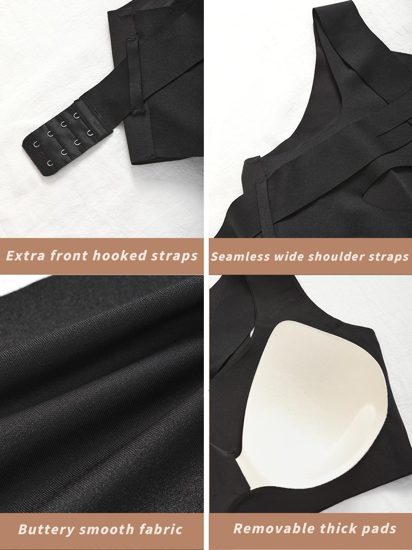 Posture Bra for Women Wireless Push Up Bralette Full Coverage Back Support Brasieres