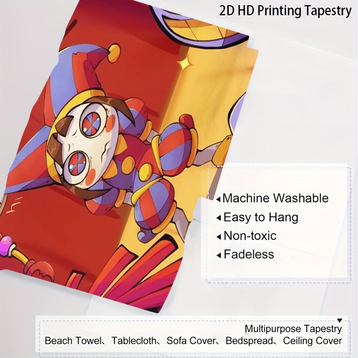 Circus Scary Patterned Tapestries For Home Decoration, Fashionable Room Flags, Unique Wall Art For Living Rooms And Bedrooms, Gifts For Children And Teenagers