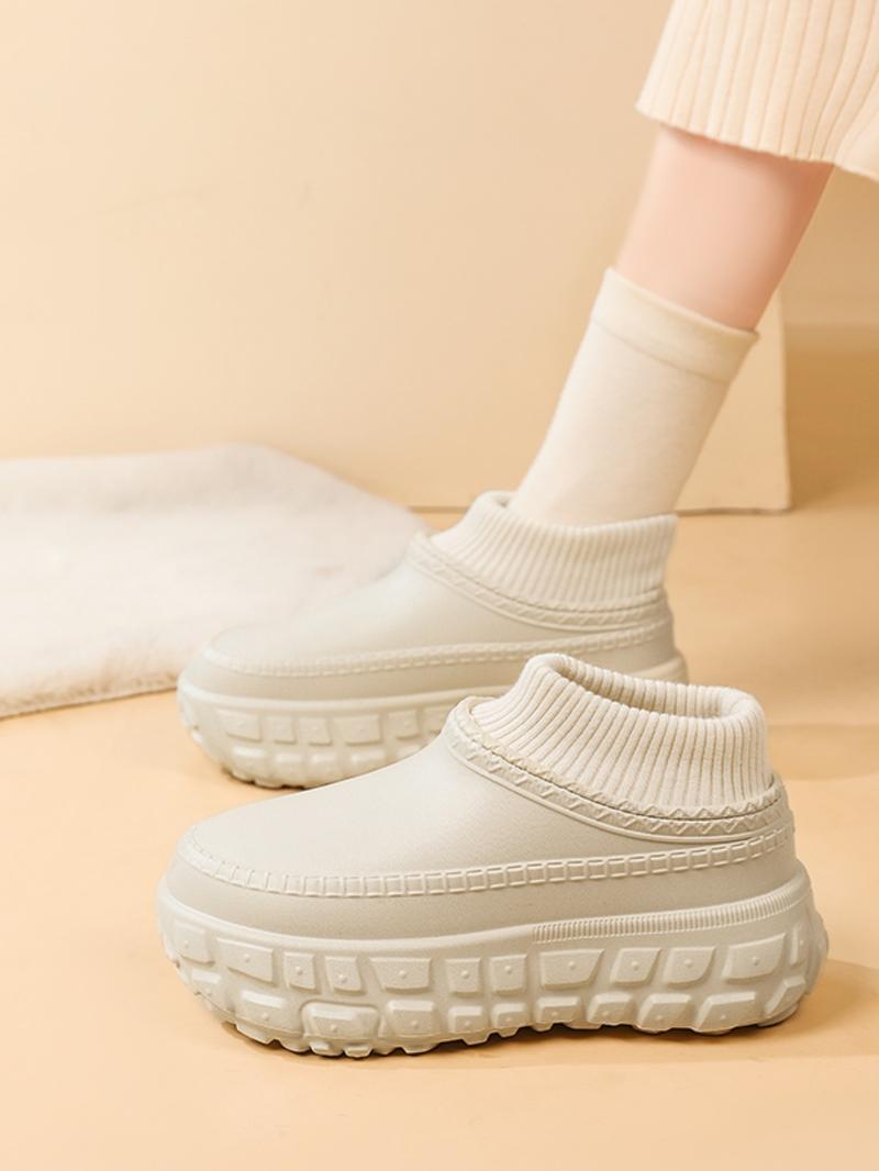 Unisex Fall & Winter Warm Eva Slippers, Thickened Insulated Lining, Anti-Slip Sole, Comfortable Garden Shoes, Ideal for Outdoor Hiking, Outdoor Walking Shoes