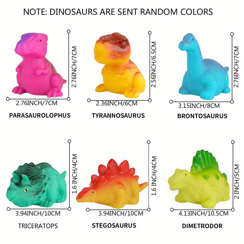 Lihgt-up Bath Toy,Cute Dinosaur Mermaid Animal Model Toys for Kids Ages 4-8,Glow in the Water Toys for Birthdays,  Ideal for Shower, Bathtub, Swimming Pool,Easter Gifts