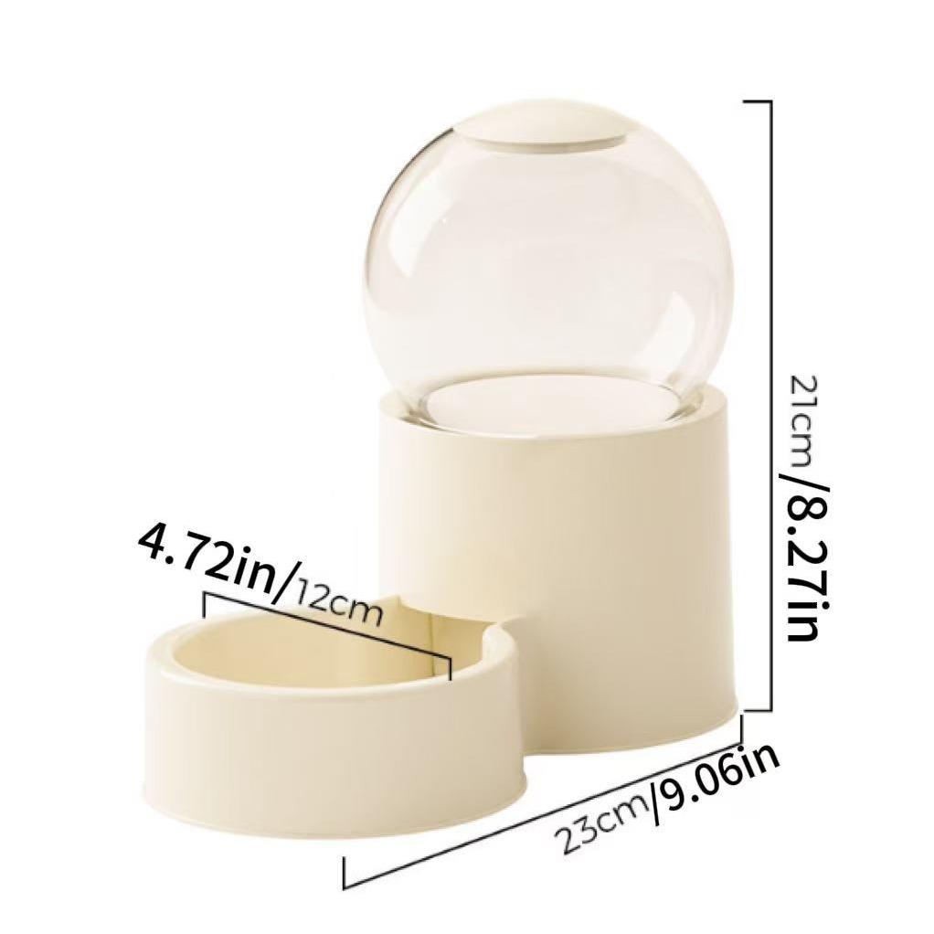 New Automatic Cat Feeder & Water Dispenser Large-Capacity Cat Bowl, Pet Food Storage Container Pet Watering Wonder