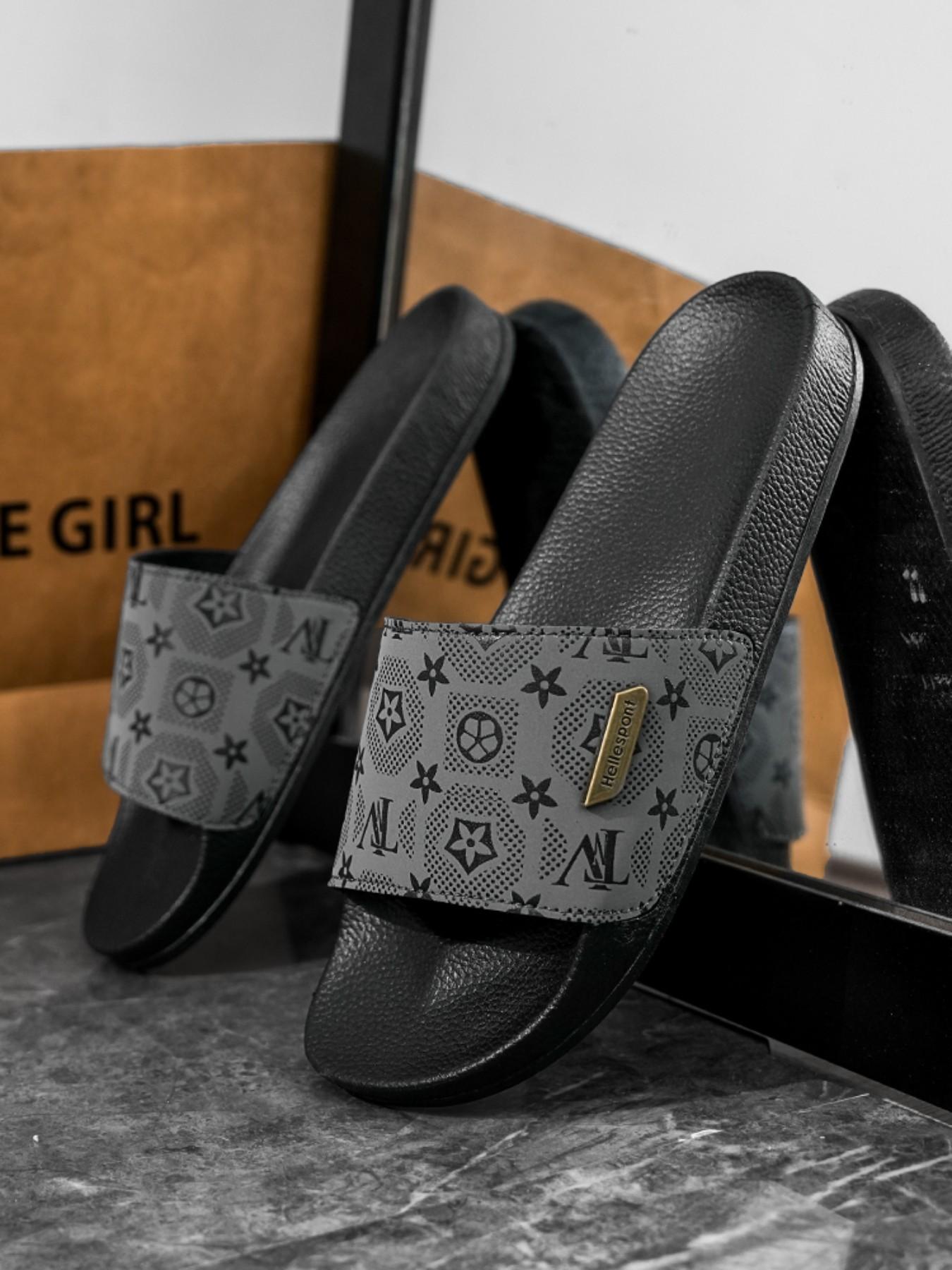 2026 Fashion Print Men's Sandals, Soft Sole Casual Flip Flops, Outdoor Beach Shoes, Comfortable Summer Footwear for Men