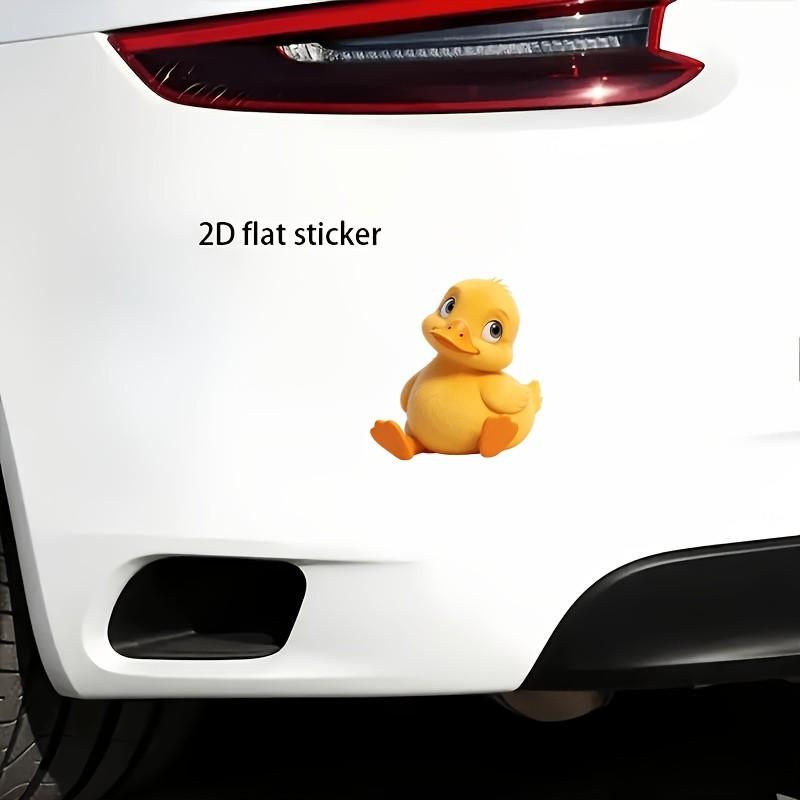 Cute Duck Heart Vinyl Sticker, Self-Adhesive, One-Time Use, for Cars, Trucks, Motorcycles, Windows, Walls, Glass, Metal, Ceramic